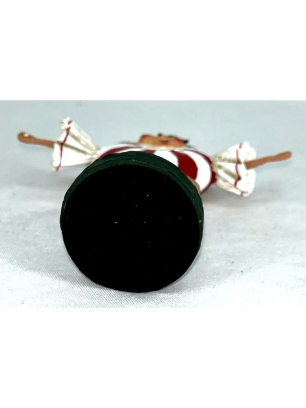 Lori Mitchell Patsy Mint Figurine Peppermint Candy Peppie Christmas Round 5.5